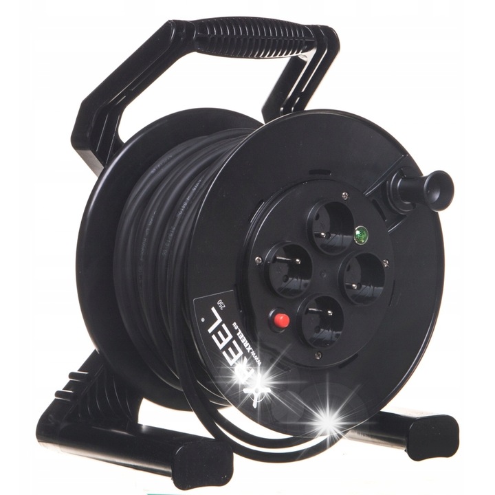 Удължителен кабел PCE XREEL 40mb 3x1.5 IP20 4xGS 230V