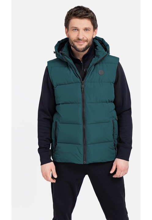 Vesta matlasata cu gluga Volcano V-Egon, pentru barbati, torquaz, 3XL
