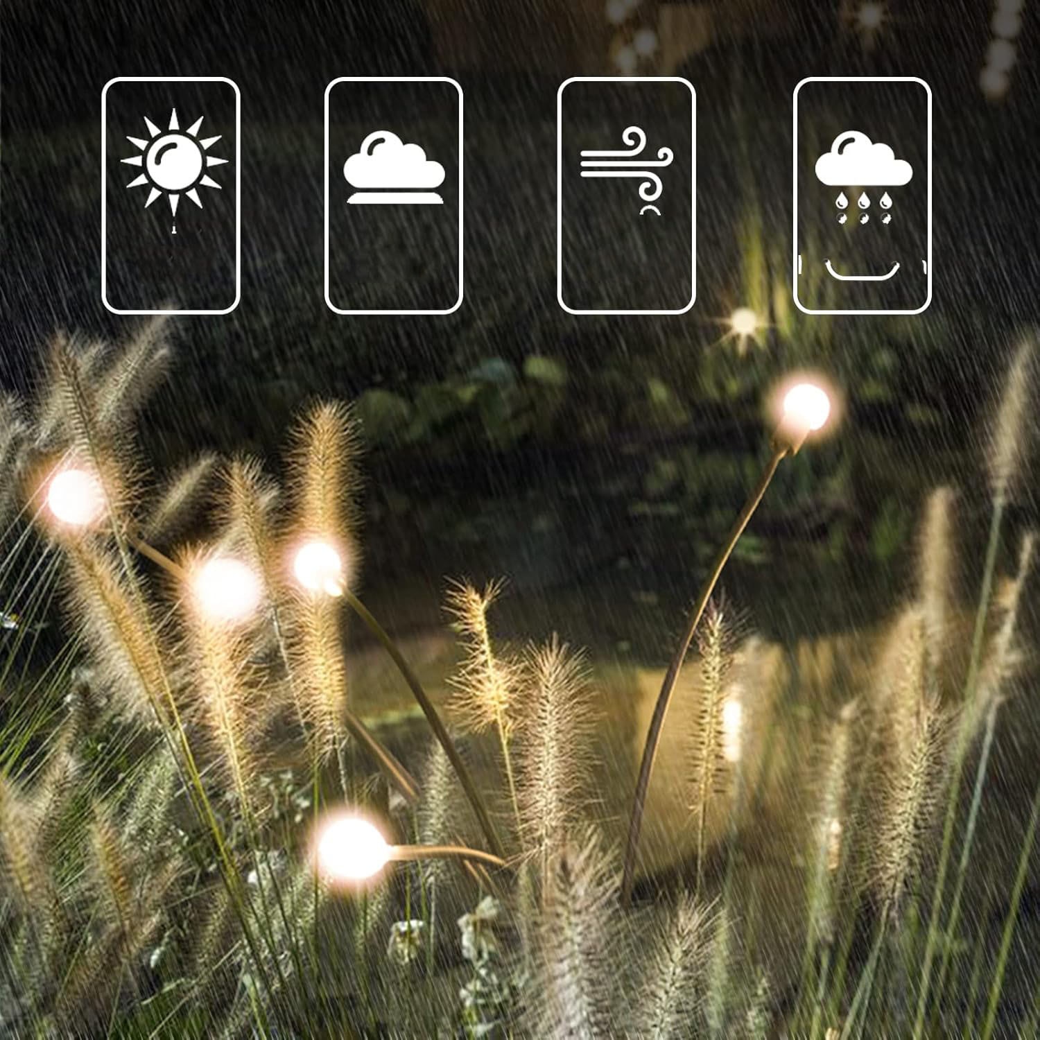 Lampi solare exterior, 4 bucati 40 led-uri lumini decorative tip ...