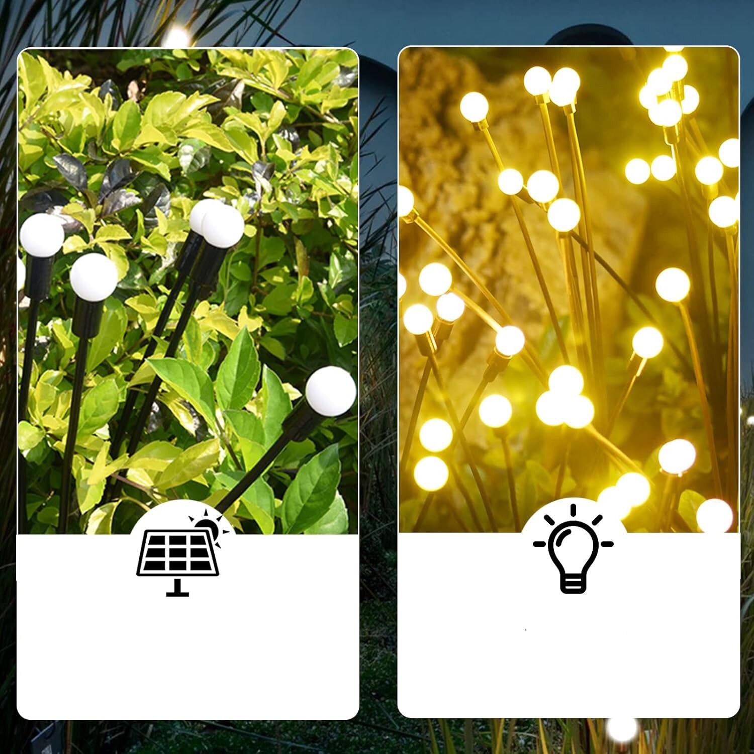 Lampi solare exterior, 4 bucati 40 led-uri lumini decorative tip ...