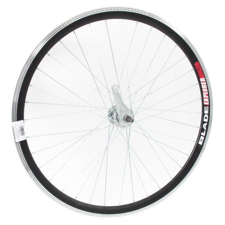 Roata Spate pentru Bicicleta cu Dimensiuni de 26 inch x1.5-1.75, din Aluminiu cu Spite din Otel Inoxidabil