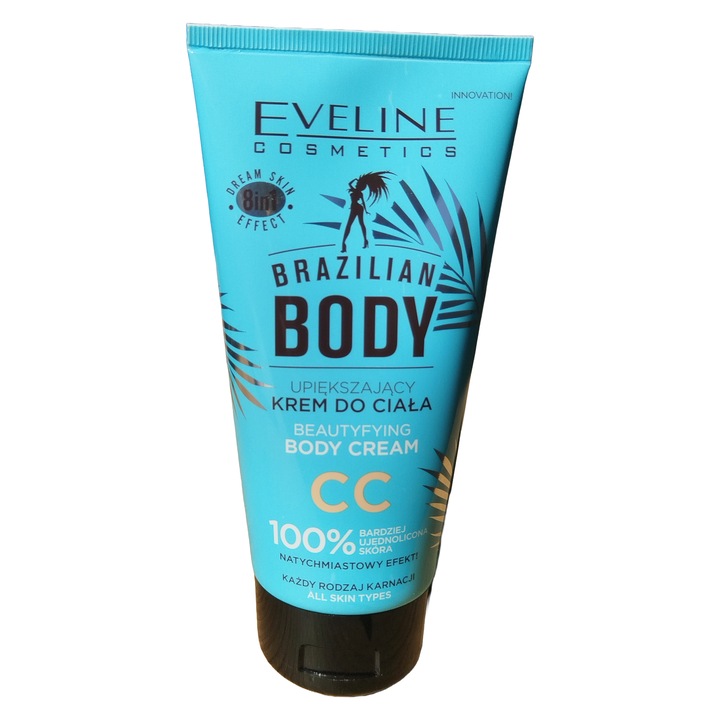 Crema de corp CC, Eveline Cosmetics, Brazilian Body Beautyfying, efect uniformizator, pentru toate tipurile de piele