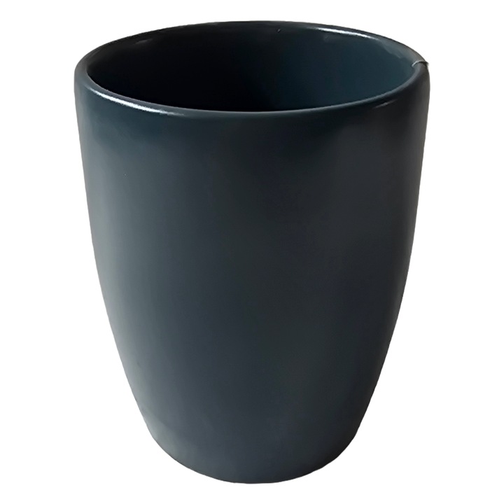 Pahar ceramica, 300 ml, Gri Antracit Mat