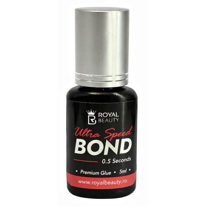 Adeziv profesional pentru extensii de gene, ROYAL Ultra Speed Bond, rezistenta 6 saptamani, uscare 0.5 secunde