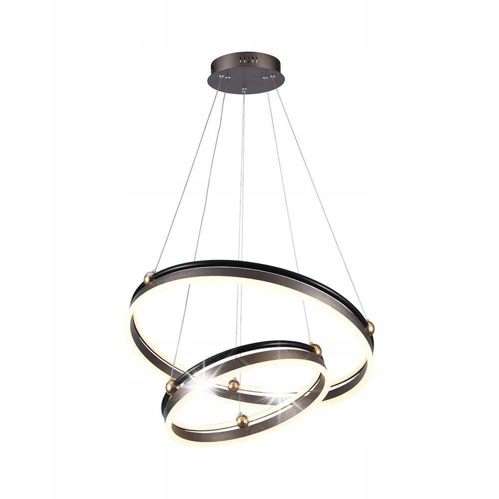 LED függeszték V-TAC VT-7578, 2 világítópont, 3000K, 5850lm, bronz, 62,5x110cm