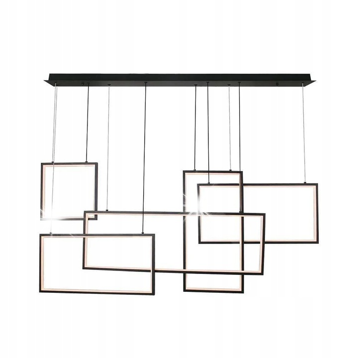 LED függeszték V-TAC VT-7923, 45W, 4800lm, fekete, 120x158cm