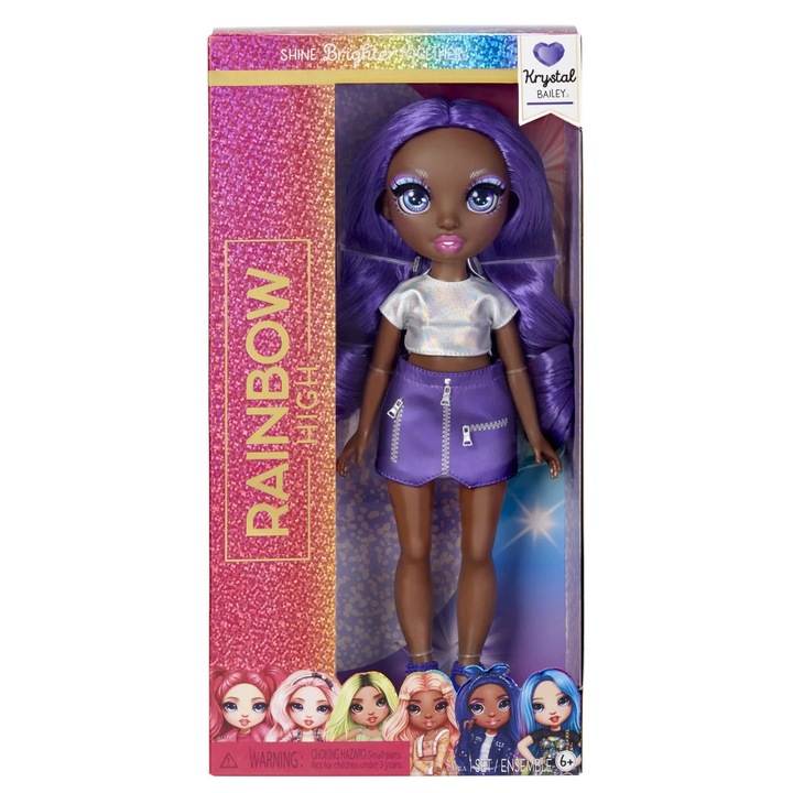 Rainbow high papusa fashionista krystal bailey
