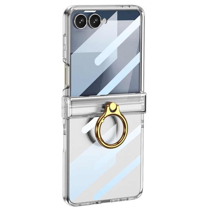 Смарт калъф за Samsung Galaxy Z Flip 7, прозрачен