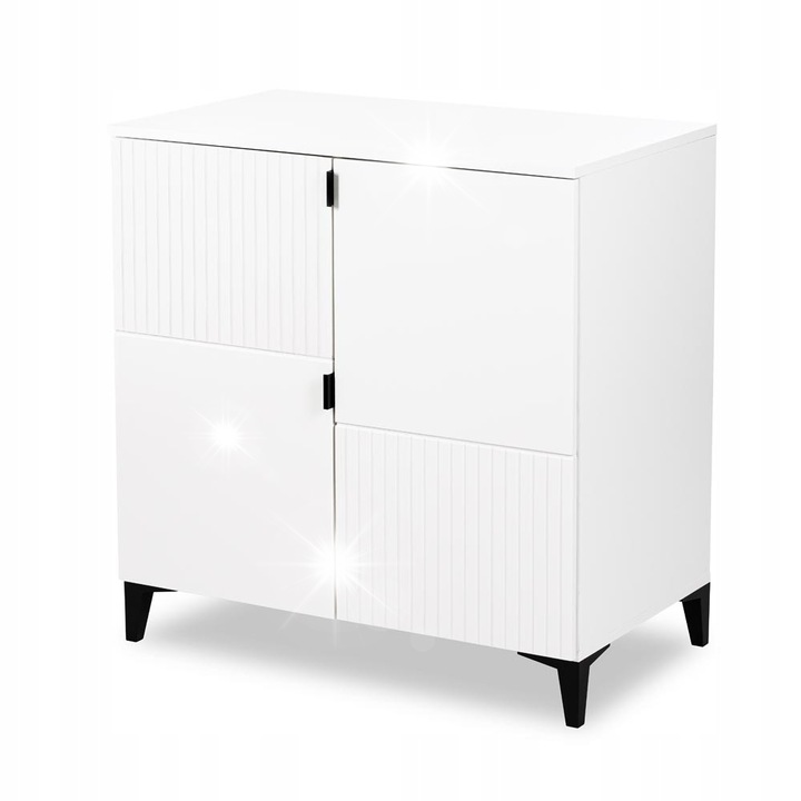 LITTLESKY MIA mini fiókos szekrény, 80x45x83 cm, fehér, bükkfából és MDF-ből, állítható polcokkal