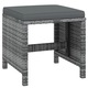 Set mobilier gradina VidaXL, 21 piese, polirattan, gri, cu perne