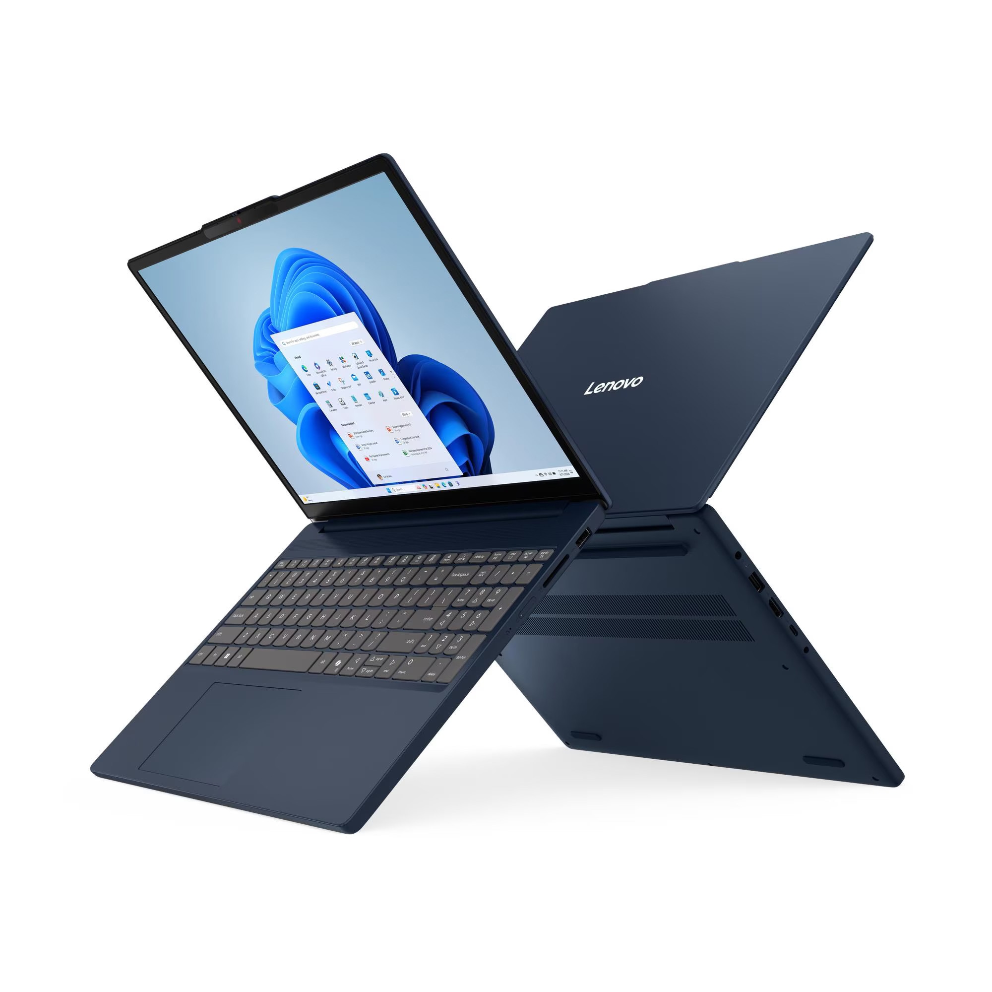 Laptop Lenovo IdeaPad Slim 3 15ARP10, 83K70077BM, 15.3", AMD Ryzen 5 7535HS (6-core), AMD Radeon 660M, 24GB (8GB onboard + 16GB) 4800MHz DDR5, Albastru