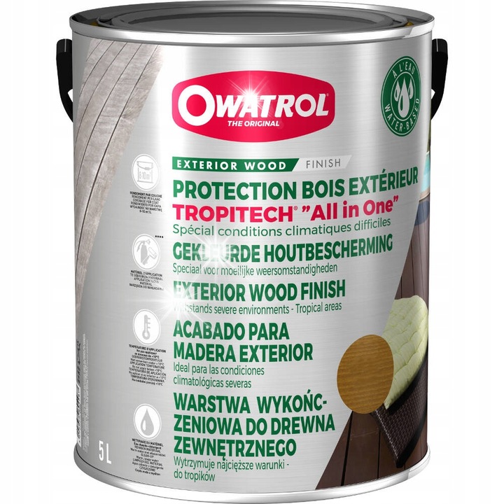 Owatrol cédrusfa lakk, 5L, UV védelem, szélsőséges körülményeknek ellenáll