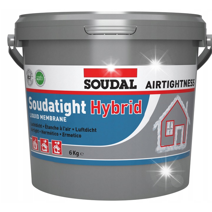 Membrana etansa hibrida Soudal, 6kg, gri, pentru aplicatii externe