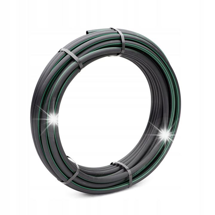 Градински маркуч Rain Bird SPX Flex 30 м, 12,5 мм, черен със зелени ивици