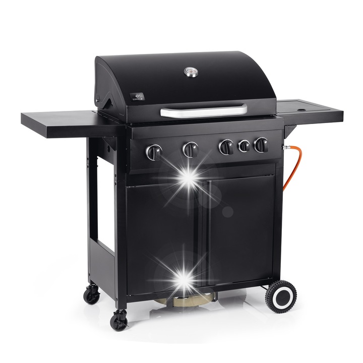 Скара за тревна площ Landmann Rookie 4.1, 4 горелки, 3 kW, 138.5x114.5x54 см, черна