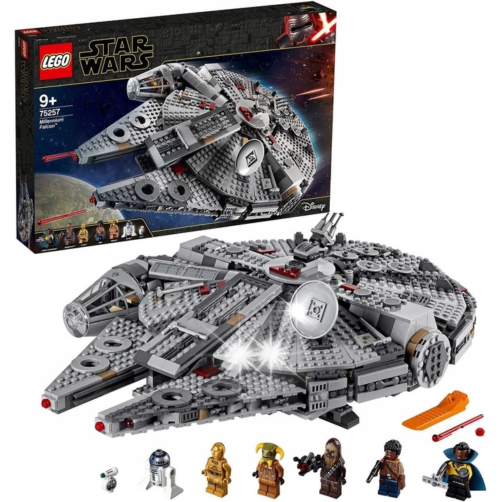 LEGO Star Wars Sokol Millennium építőkészlet, 7 minifigura, 14x44x32cm