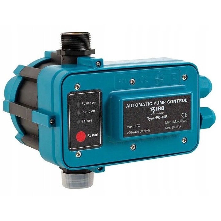 Controler pompa de apa IBO, PC-10P, 1" DN25, 60C, 220/240V