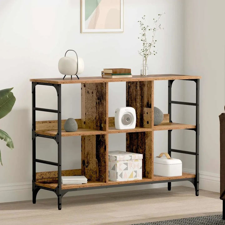 Comoda VidaXL, 102x32x73.5cm, material din lemn, design modern, culoare maro