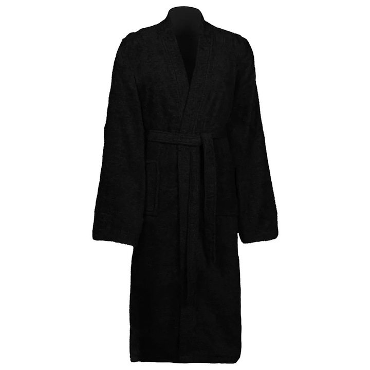 Halat de baie, VidaXL, bumbac, confortabil, modern, gri