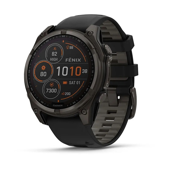 Смарт часовник Garmin Fenix 8 SOLAR SAPPHIRE GRAY 010-02906-11, 1.30