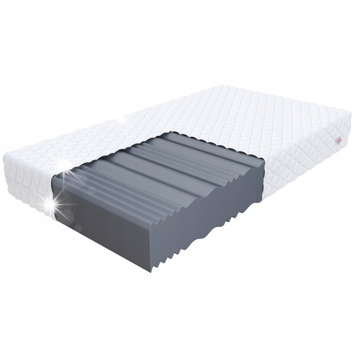 FDM LIVIA MAX PLUS matrac 180x200 cm, 26 cm vastag, H4 keménységű, PRÉMIUM JERSEY huzattal