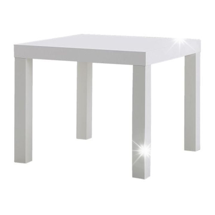 Детска маса IKEA, бяла, 55x55x45 см