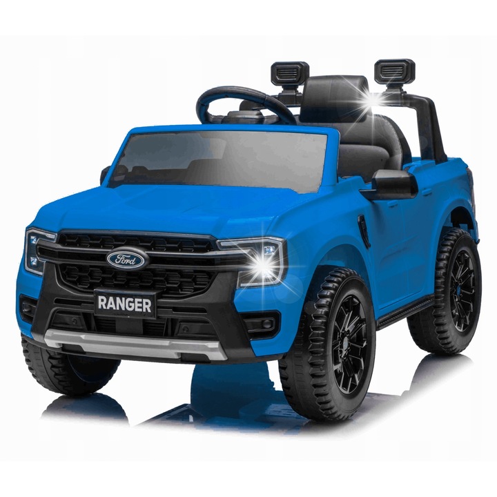 Elektromos gyerek autó Ford Ranger LIFT, 2 motor 35W, 3 sebesség, fekete, 105x64x55cm