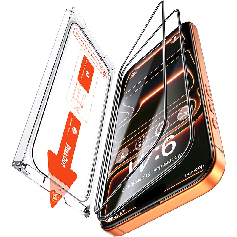 Set de 2 Folie de Protectie Pentru Telefon Mobil, Folie Protectie Sticla MOGU® Pentru iPhone 17 AIR, Protectie Profesionala Ecran 3D, Full Cover, Anti Zgarieturi, Advanced Touch Sensitivity, Ultra HD, Anti-amprente, Transparenta