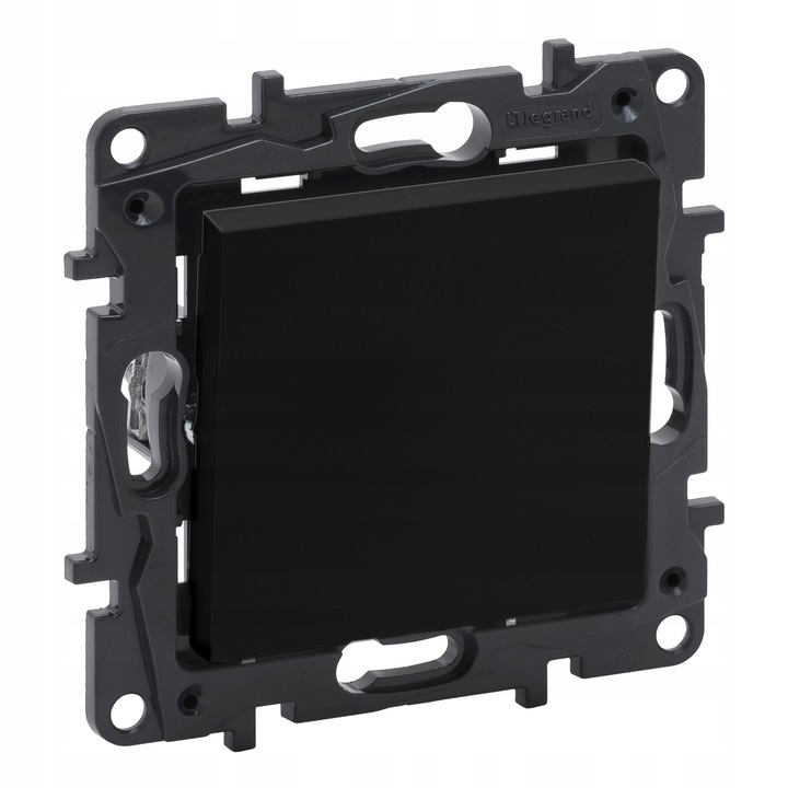 Niloe fokozatkapcsoló, 6 A, fekete, vékony rögzítésű