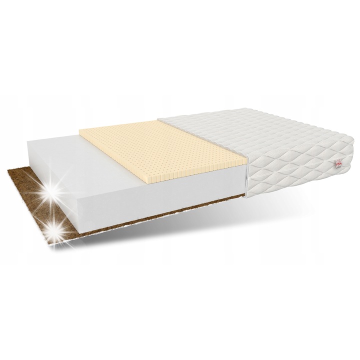 FDM PIKOLO matrac 160x200cm, poliuretán T25, latex, kókusz, H2/H4