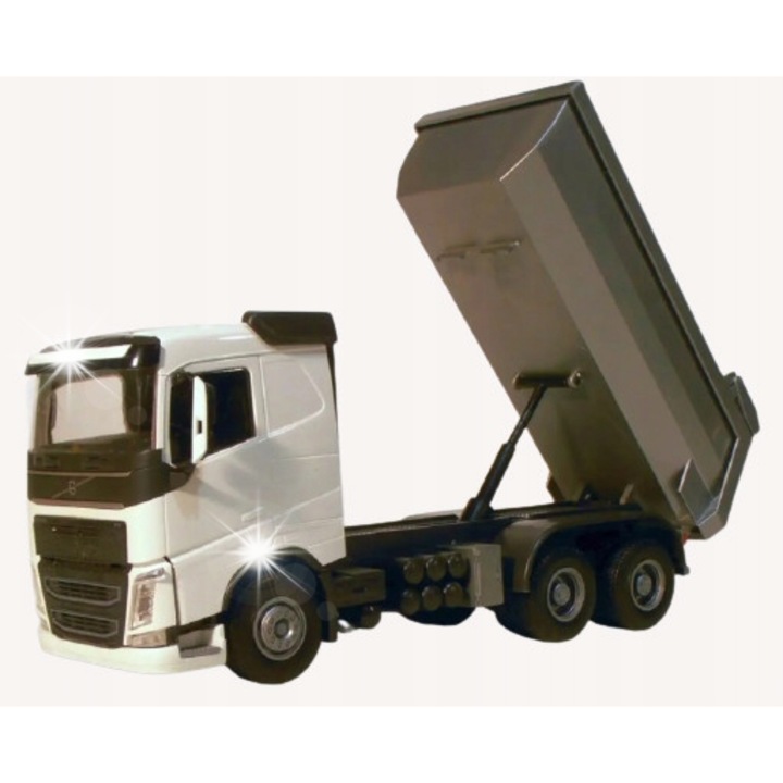Volvo Emek teherautó, FH Új, fehér fülkével, 1:25, 285x100mm