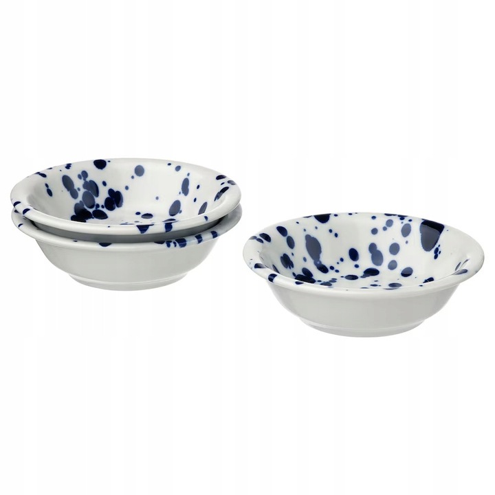 Set 3 boluri SILVERSIDA, 11x5cm, albastru