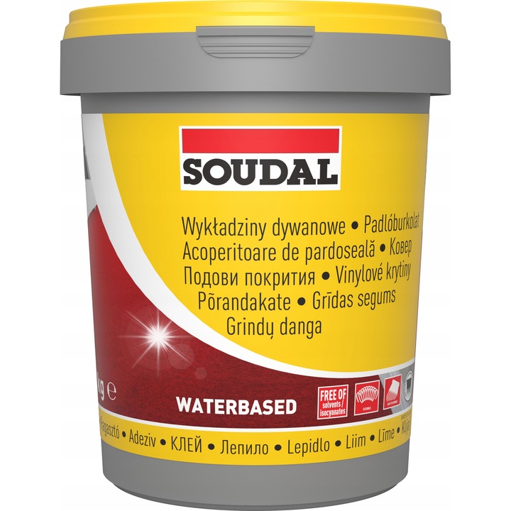 Soudal 26A szőnyegragasztó, 15 kg, linóleumhoz és PVC-hez, 22,5x29,5x29,5 cm
