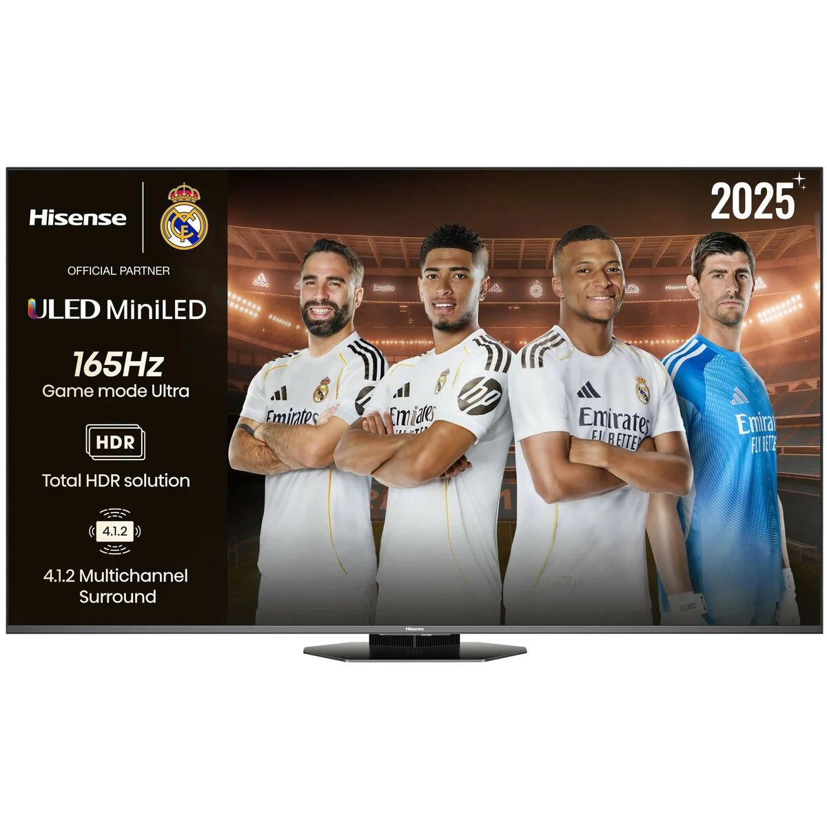 Televizor Smart 55" Hisense 55U8Q 4K Ultra HD, Negru, 165 Hz, Include Subwoofer