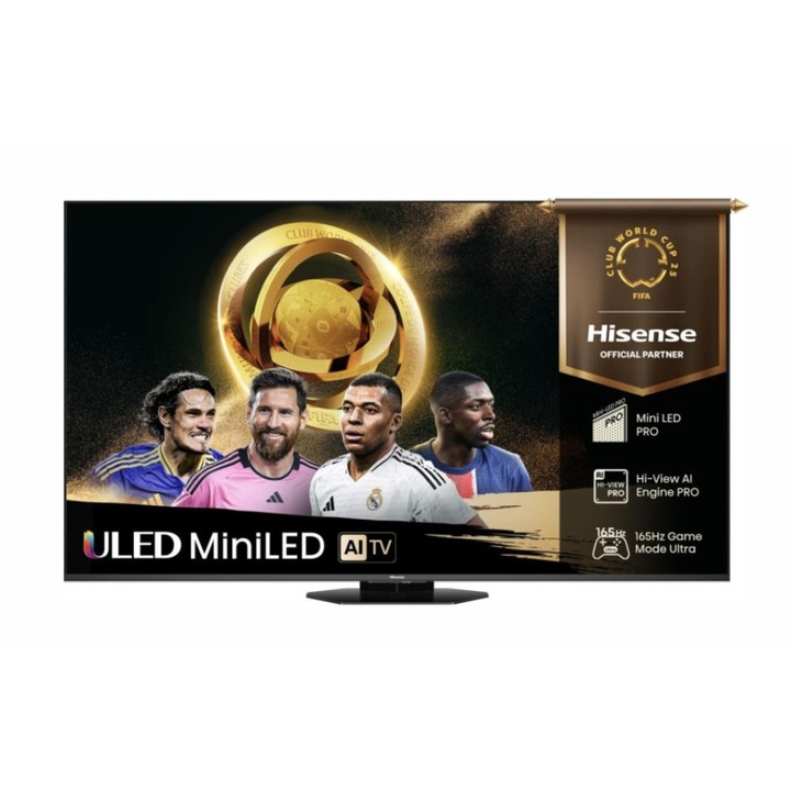 Телевизор Hisense 55" U8Q, 4K Ultra HD 3840x2160, Mini Led Pro, FALD, Quantum Dot, 165Hz 55U8Q