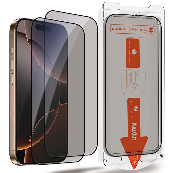 2 darab védőfólia mobiltelefonhoz, MOGU üvegfólia iPhone 17-hez, professzionális 3D képernyővédő üvegfólia, automata telepítőeszközzel felszerelve, könnyű telepítés, katonai keménység, pormentes, adatvédelem
