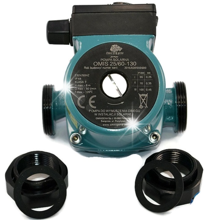 Водна помпа OMNIGENA OMIS 25-60/130, 1'', 2.6 kg, 180 mm, IP44