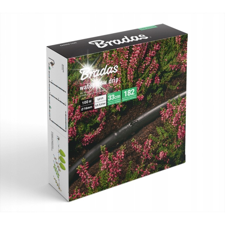 Комплект маркучи за поливане Bradas WATER FLOW DRIP 100 м, 182 елемента, 16 мм
