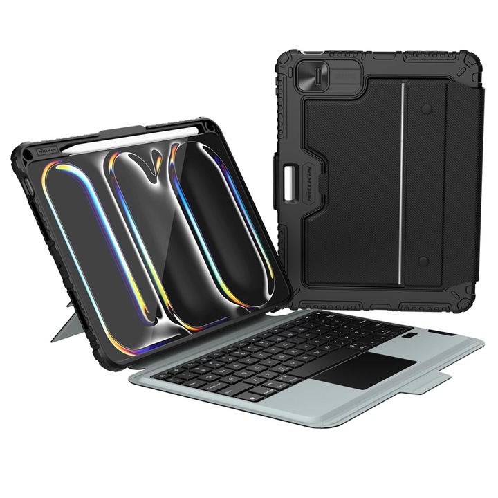 Nillkin Bumper Combo billentyűzetes tok (Backlit Version) iPad Pro 11 2024 készülékhez fekete