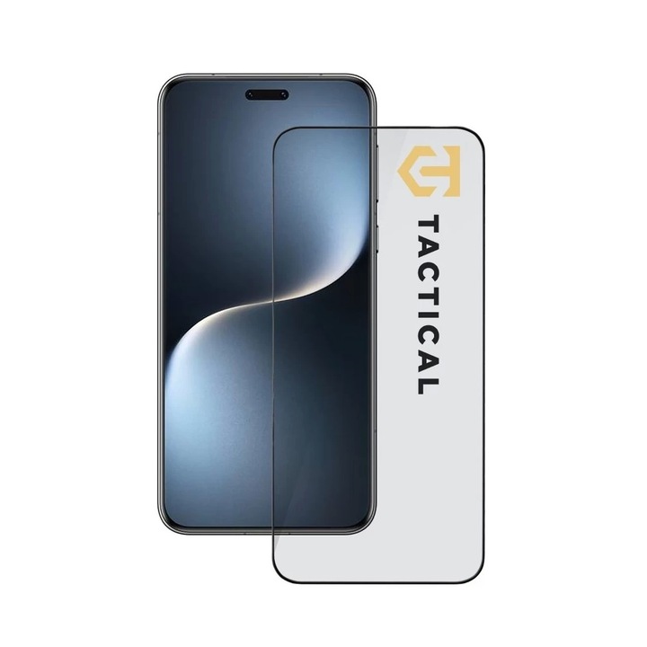 Тактически стъклен протектор 5D за Honor Magic7 Pro, черен