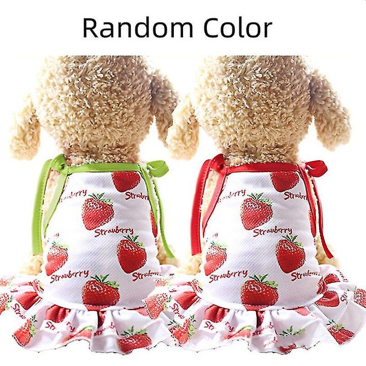 Kutyaruha, Benobby, gyümölcsmintás, 100% pamut, sárga, XS-XXL méretek
