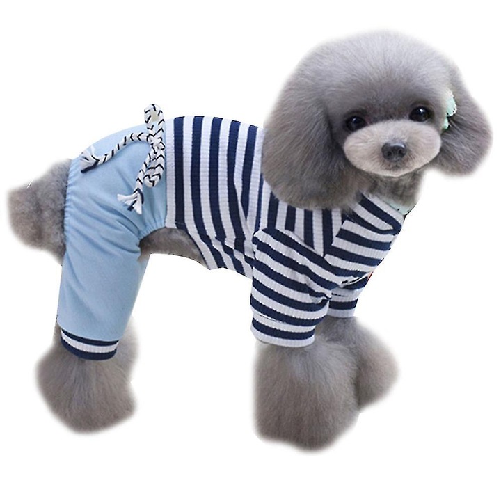 Pulover pentru caini, Benobby, design dungi, bumbac, calduros, marime medie