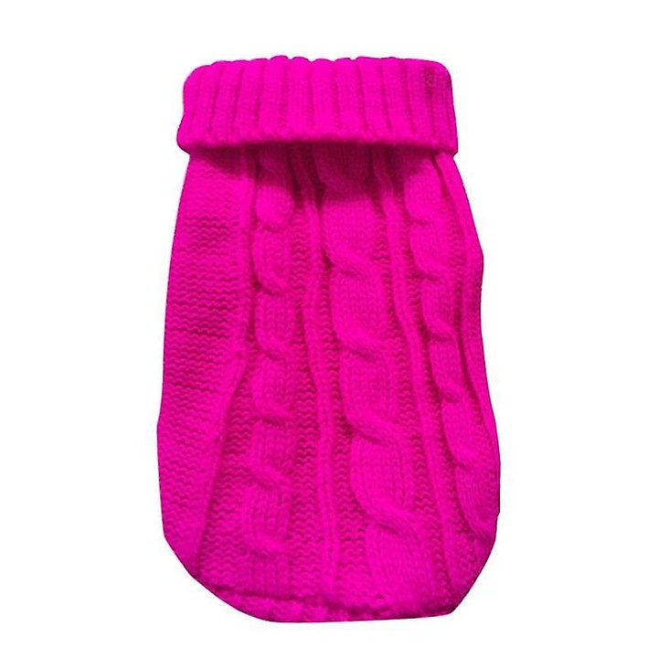 Pulover tricotat pentru caini si pisici, alb/negru/verde/rosu, marimi XS-3XL, set de haine pentru animale de companie, sezon toamna/iarna