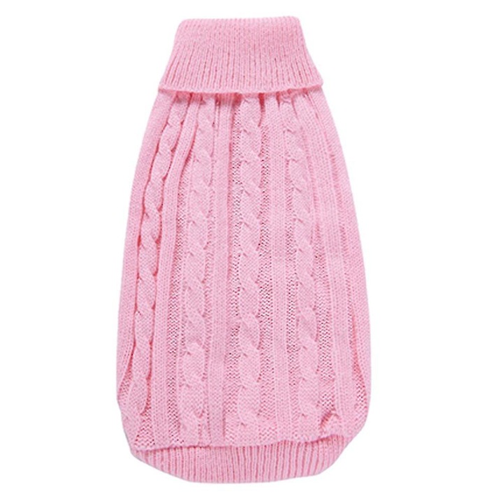 Pulover pentru caini, Benobby, design guler inalt, fara maneci, multicolor, marime disponibila.