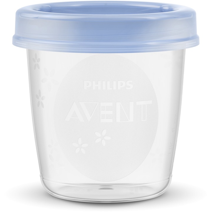 Philips AVENT SCF618/10 megújult VIA Anyatejtároló rendszer, 10 x 180 ml adapterrel