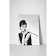Audrey Hepburn - Vászonfestmény - 15x20 cm