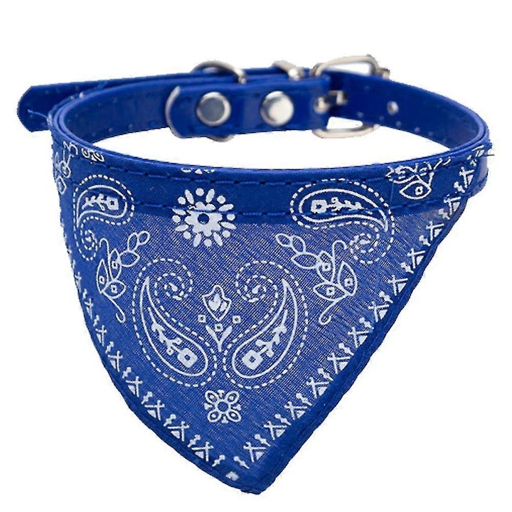 Bandana pentru caini si pisici, tehnologie de racire, albastru, L