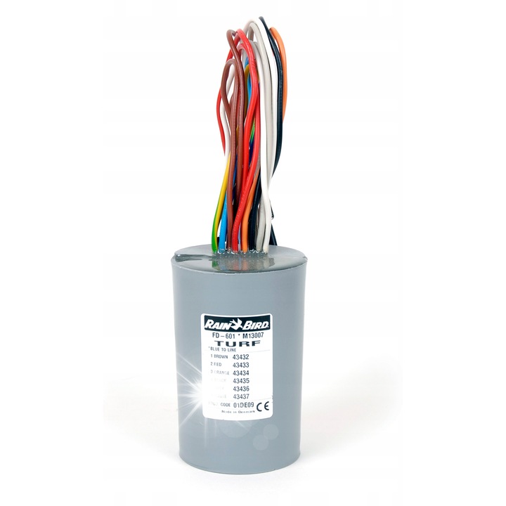 Rain Bird FD-601 szórófej vezérlő, 6 szekció, 1 tekercs, vízálló