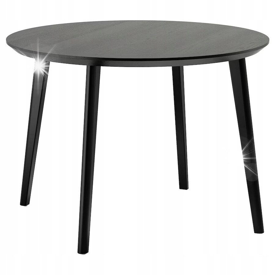 Masa IKEA LISABO, 105x105x74cm, lemn de frasin, picioare din