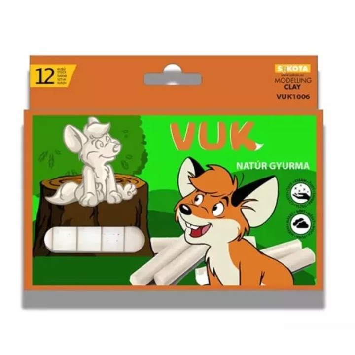 Vuk: Natúr gyurma - 12 db-os